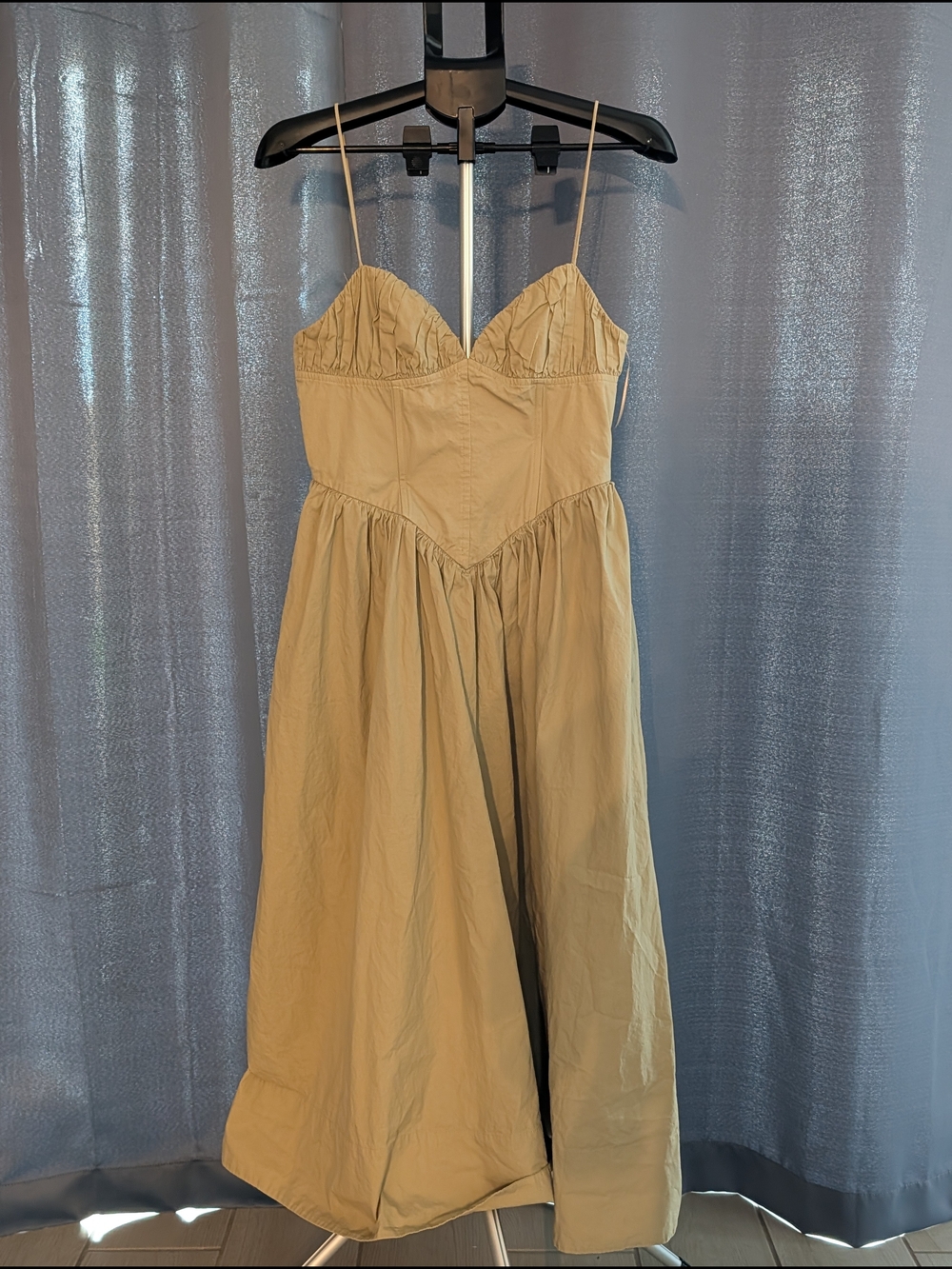 Ronny Kobo Spaghetti Strap Midi Dress
